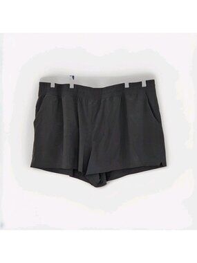 Athleta Weekender Run Short Womens 3X Olive Green Athletic Running Gym Shorts